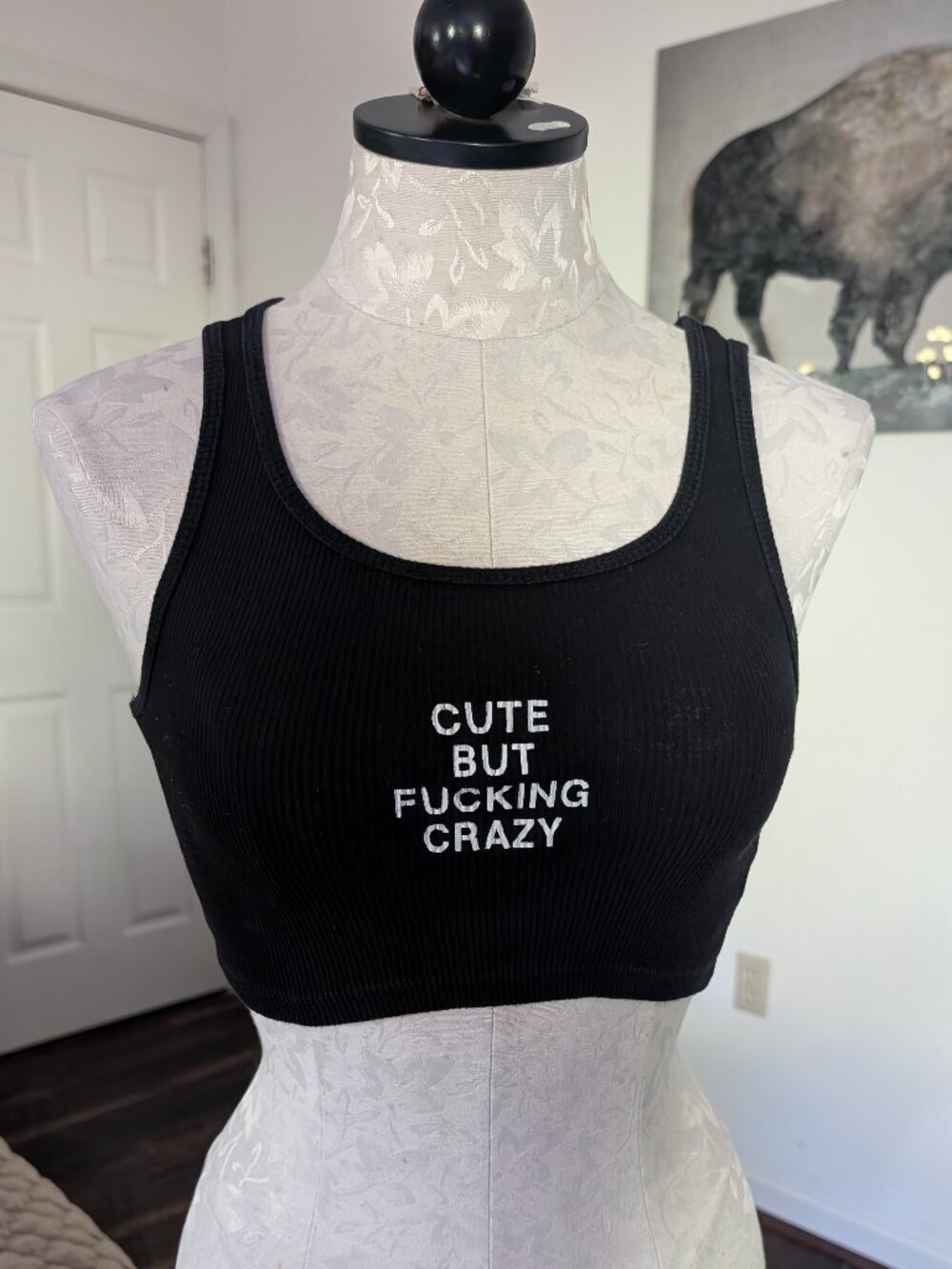 Assholes Live Forever Crazy Cropped Tank